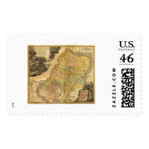 Map of Palestine by Johann Baptist Homann 1715 Stamps