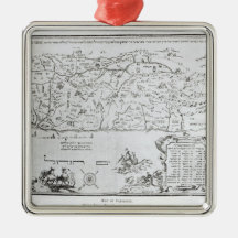 Map of Palestine, from a Passover Haggadah Christmas Ornaments