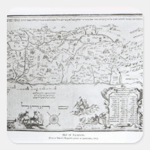 Map of Palestine, from a Passover Haggadah Stickers