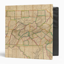 Map of Pennsylvania Vinyl Binders
