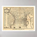 Map of Philadelphia as it was in 1776 by Varte Print