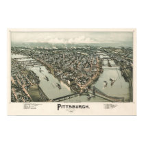 Map of Pittsburgh (Fowler) - 1902, BigMapBlog.com posters