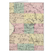 Map of Polk County, State of Wisconsin Cards