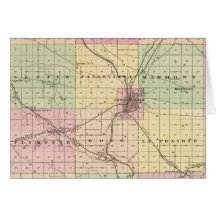 Map of Rock County, State of Wisconsin Cards