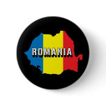 Map Of Romania Pinback Button
