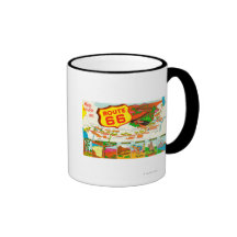 Map of Route 66 from Los Angeles to Chicago Mugs