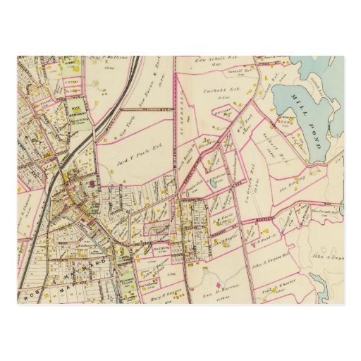 Map of Rye, New York Postcard Zazzle