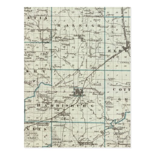 Map of Saline County Postcard Zazzle