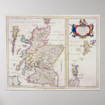 Map of Scotland, c.1700 Print
