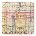 Map of Shiawassee County, Michigan Stickers