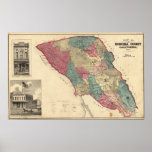 Map of Sonoma County California Poster
