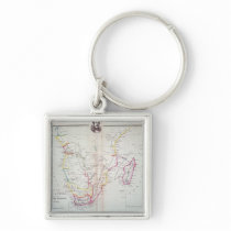 Map of South Africa illustrating Key Chains