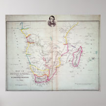 Map of South Africa illustrating Poster