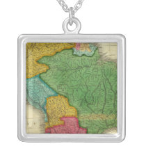 Map of South America 3 Personalized Necklace