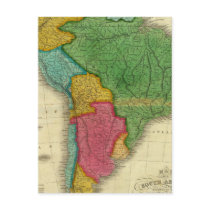 Map of South America 3 Postcards