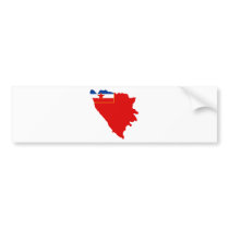 Map of SR Bosnia and Herzegovina 1945 Bumper Stickers