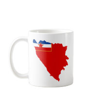 Map of SR Bosnia and Herzegovina 1945 Coffee Mug