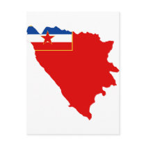 Map of SR Bosnia and Herzegovina 1945 Postcards