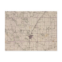 Map of Steuben County Indiana Postcards