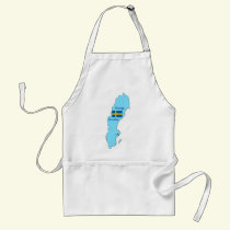 Map of Sweden Apron