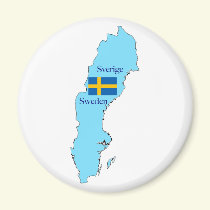 Map of Sweden Magnet