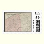 Map of the Adirondacks postage