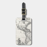 Map of The Americas 1669 Luggage Tag at Zazzle