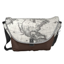 Map of The Americas 1669 Personalized Large Messenger Bag at  Zazzle