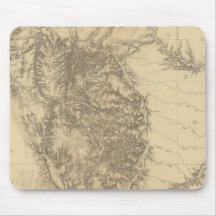Map of the Black Hills of Dakota Mousepads