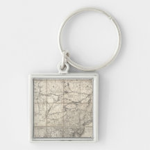 Map of the British and French Dominions Keychains