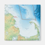 Map of the Cape Cod Bay Fridge Magnet