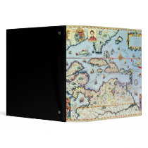 Map of the Caribbean islands Binders
