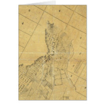Map Of The City Of Los Angeles Greeting Card