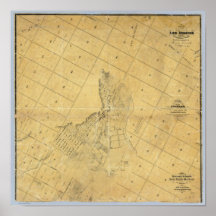 Map Of The City Of Los Angeles Print