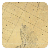 Map Of The City Of Los Angeles Square Sticker