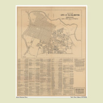 Map of the City of Sacramento, 1916 posters