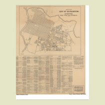 Map of the City of Sacramento, 1916 posters