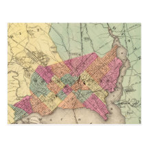 Map of the District of Columbia, Washington Postcards