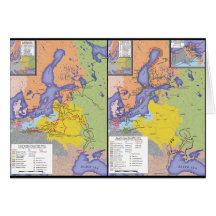 Map of the Great Northern War 1700-1721 Cards