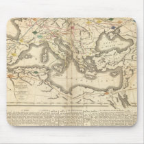 Map of the Incursions of the Barbarians Mousepad