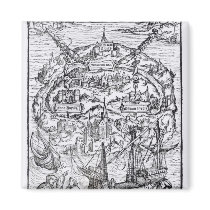 Map of the Island of Utopia, Book frontispiece Fridge Magnets