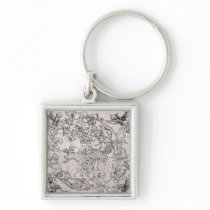 Map of the Northern Sky Key Chain