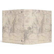 Map of the provinces of Cordova and San Luis 3 Ring Binder