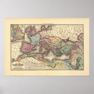 Map of the Roman Empire Poster