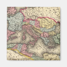 Map of the Roman Empire Refrigerator Magnets