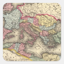 Map of the Roman Empire Stickers