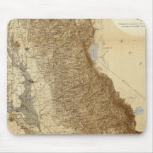 Map Of The San Joaquin Mouse Pads