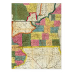 Map of the Settled Wisconsin Territory Post Cards