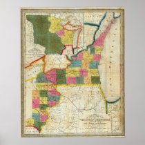 Map of the Settled Wisconsin Territory