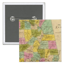 Map of the State of Alabama Buttons